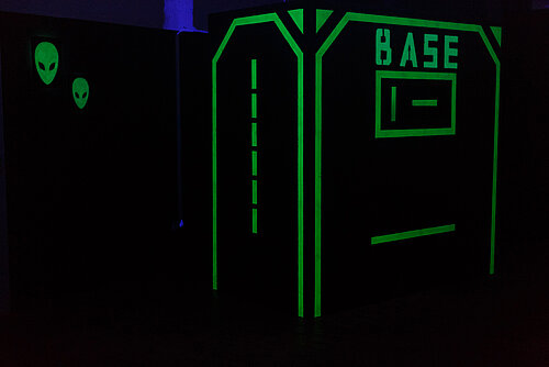 Innenbereich des Laserforce in Kaiserslautern