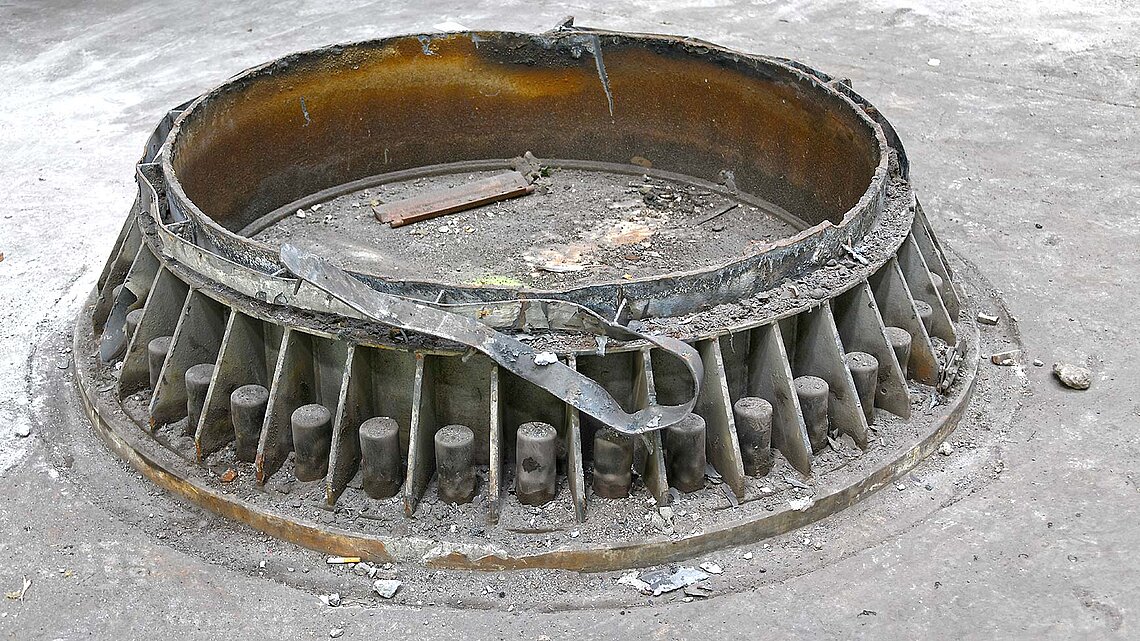 Baustelle Karcherstraße Modernisierung Heizkraftwerk Demontage