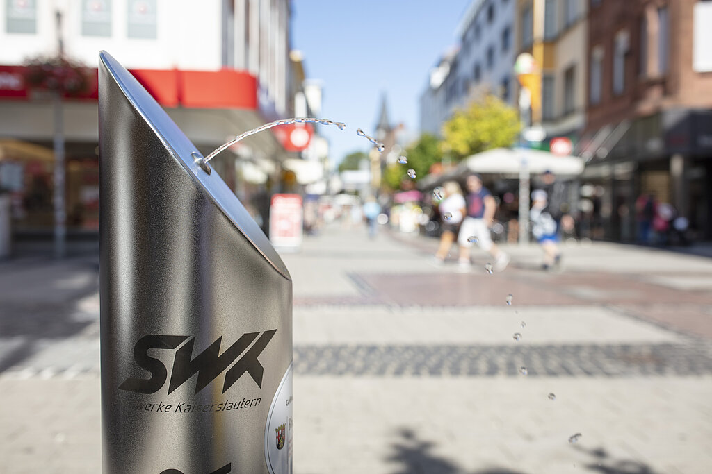 SWK-Trinkwasserbrunnen in der Innenstadt Kaiserslautern
