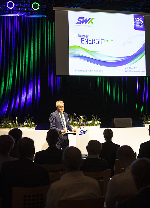 11. Lautrer Energieforum | Vorstandsmitglied Markus Vollmer | SWK Stadtwerke Kaiserslautern | Kammgarn | ©view 