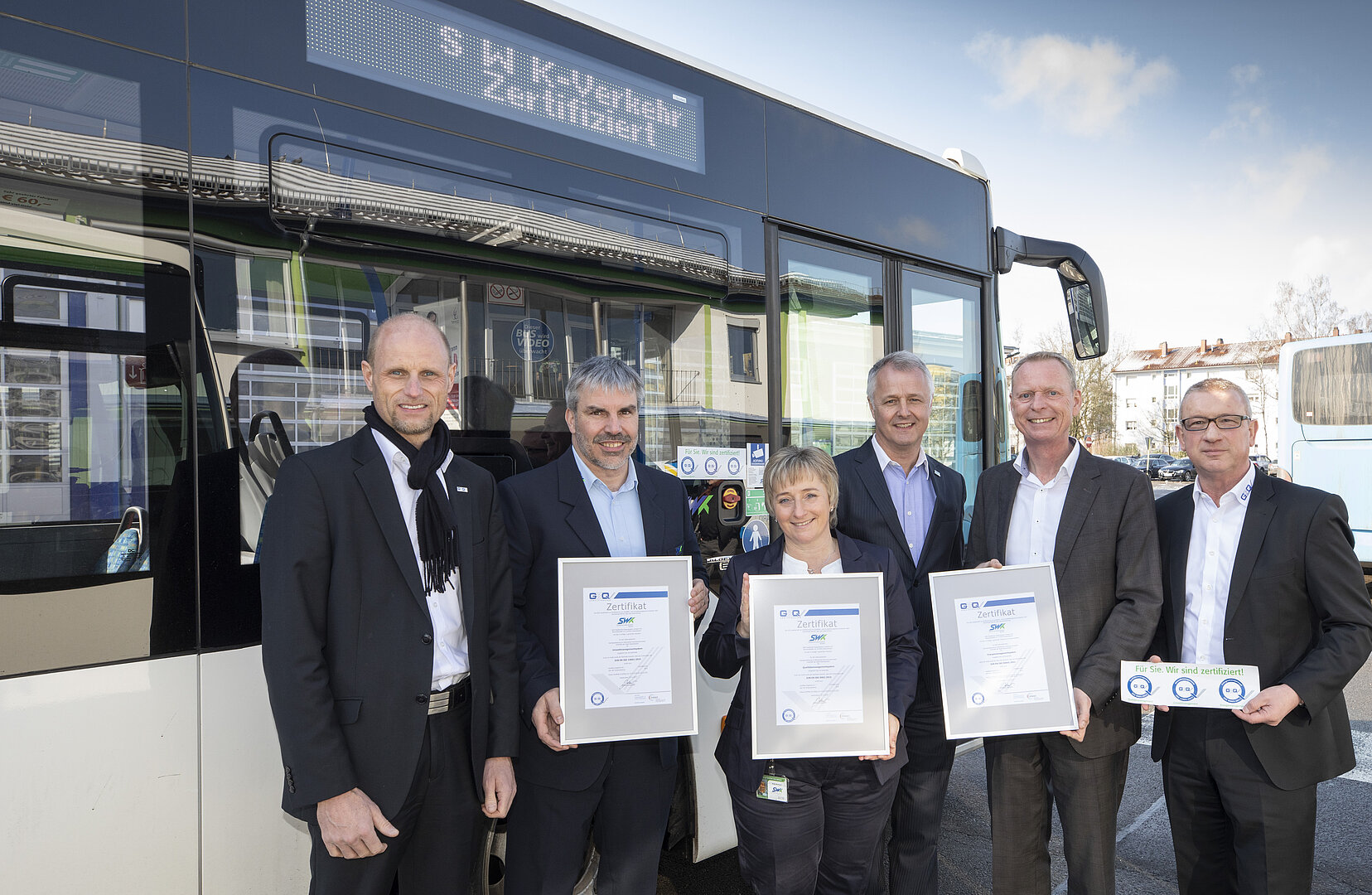 Dreifach ausgezeichnet - SWK Verkehrs-AG erfolgreich zertifiziert