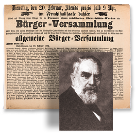 Bürgerversammlung Einladung Feier 125 Jahre Strom SWK