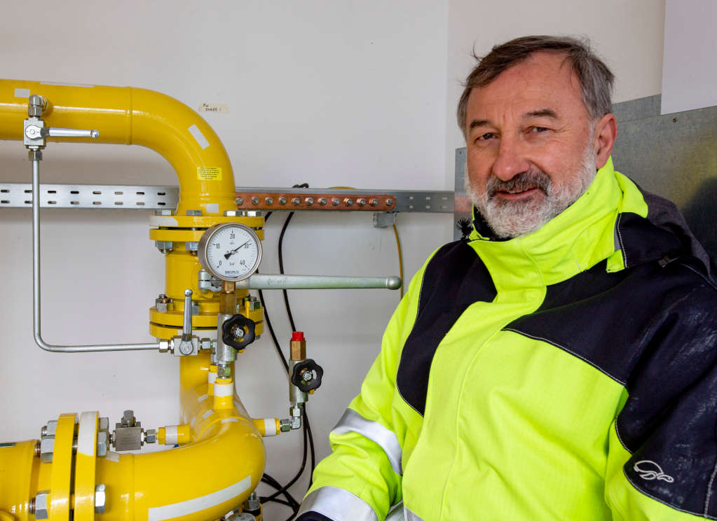 Inbetriebnahme der Gasregelstation bei der Modernisierung des SWK-Heizkraftwerks