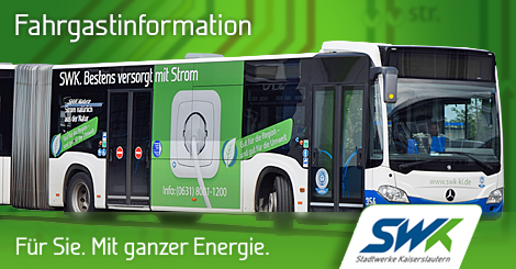 SWK Facebook-Post Fahrplanänderung, SWK-Bus und Logo