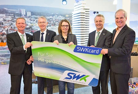 SWK Stadtwerke Kaiserslautern stellen die neue SWKcard vor und belohnt treue Strom- und Erdgaskunden.